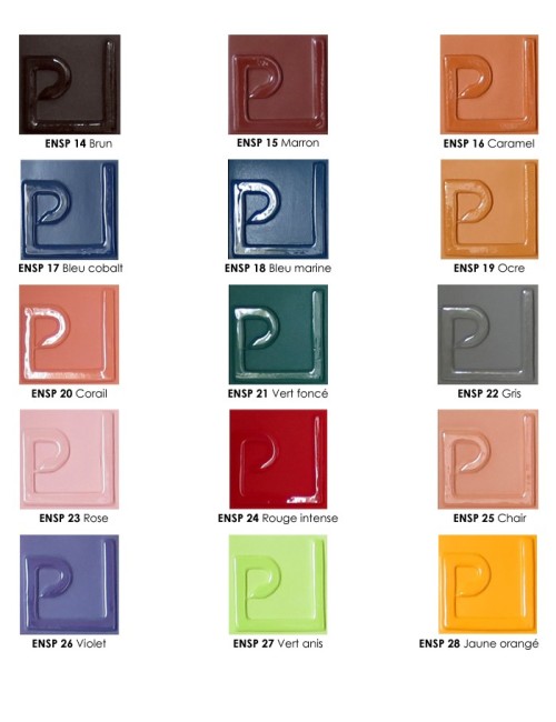 ENGOBE FAÏENCE LIQUIDE SANS PLOMB BASE À COLORER 1KG ENSP01LL