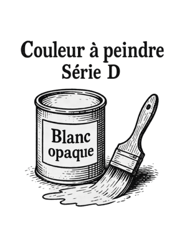 COLORANT Série "D" BLANC OPAQUE  D60