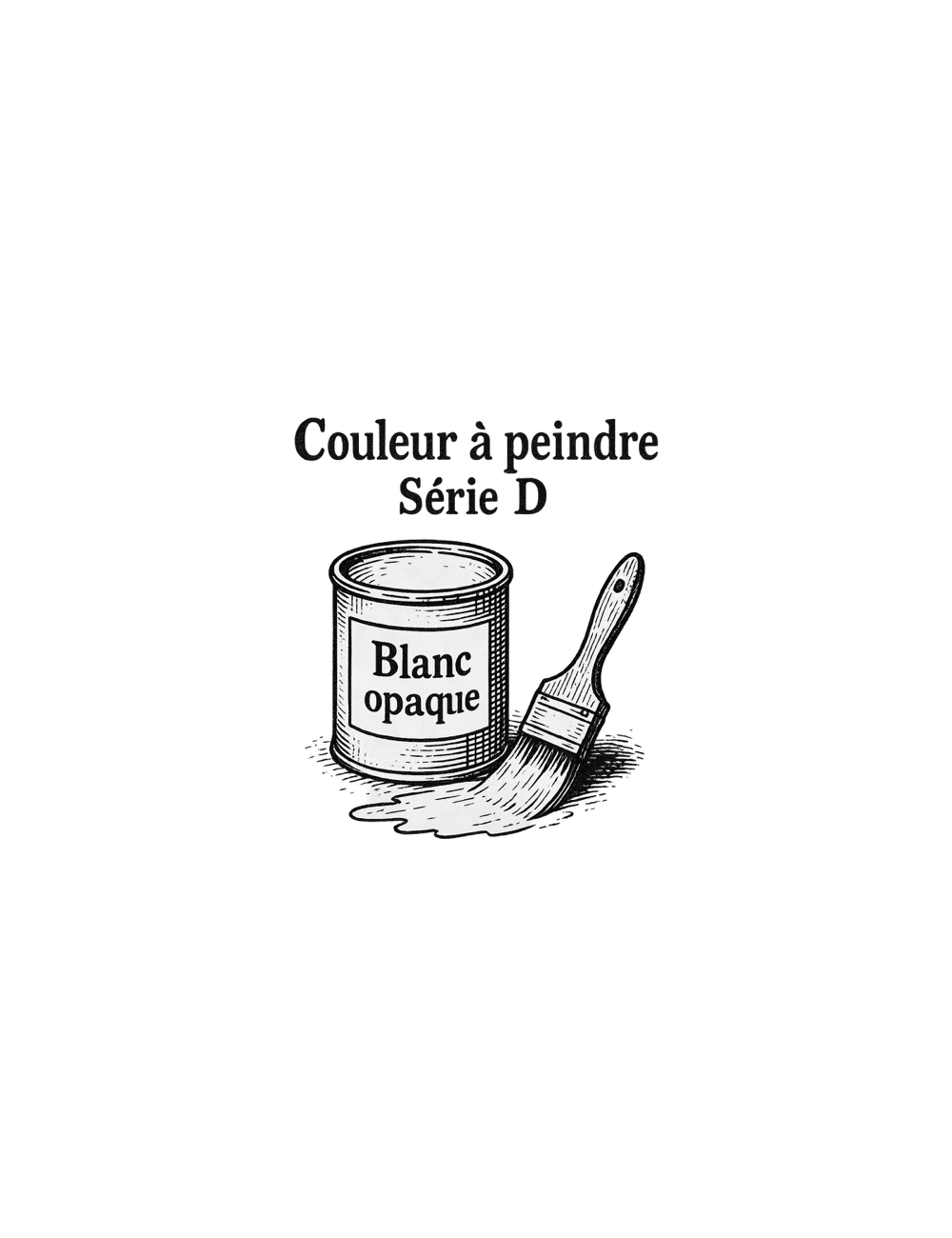 COLORANT Série "D" BLANC OPAQUE D60