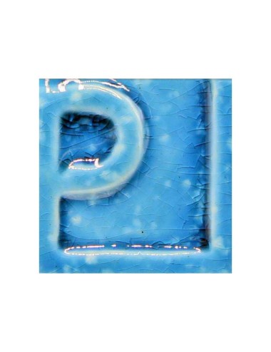 ÉMAIL FAÏENCE LIQUIDE OPAQUE À EFFET SS PLB MOUCHETÉ TURQUOISE 250GR