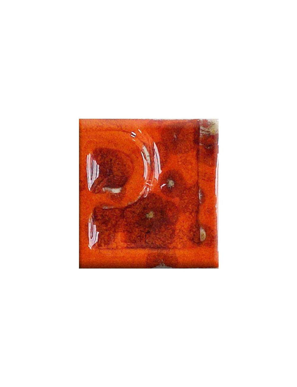 ÉMAIL FAÏENCE LIQUIDE OPAQUE À EFFET MOUCHETÉ ORANGE 250GR PSE722
