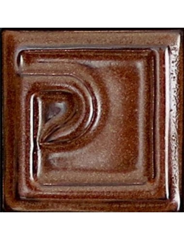 ÉMAIL FAÏENCE À EFFET AVENTURINE SS PLB BRIL. LUSTRE MARRON E21017/87