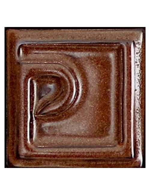 ÉMAIL FAÏENCE À EFFET AVENTURINE SS PLB BRIL. LUSTRE MARRON E21017/87