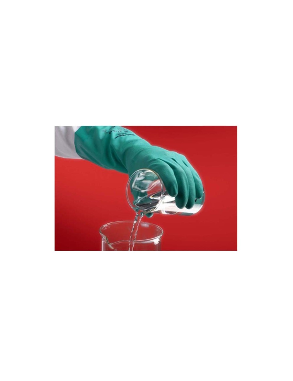 GANTS PVC MANIPULATION FIBRE OU LIQUIDE L 330 MM TAILLE 7