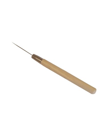 AIGUILLE POTIER ACIER MANCHE BOIS