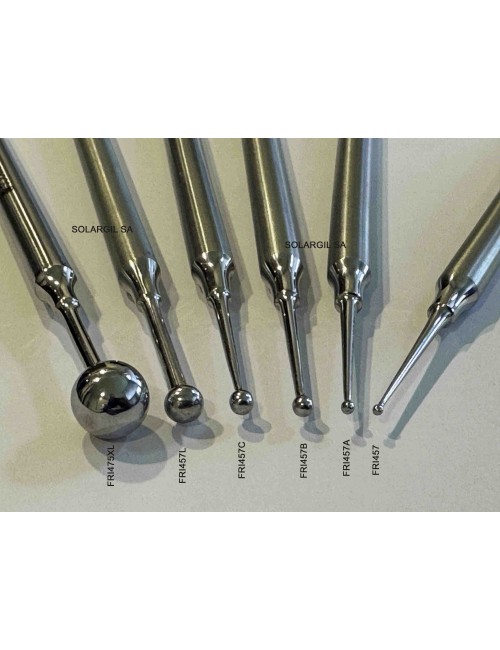 OUTIL INOX 165mm DOUBLE BOULE Ø 4-3.5