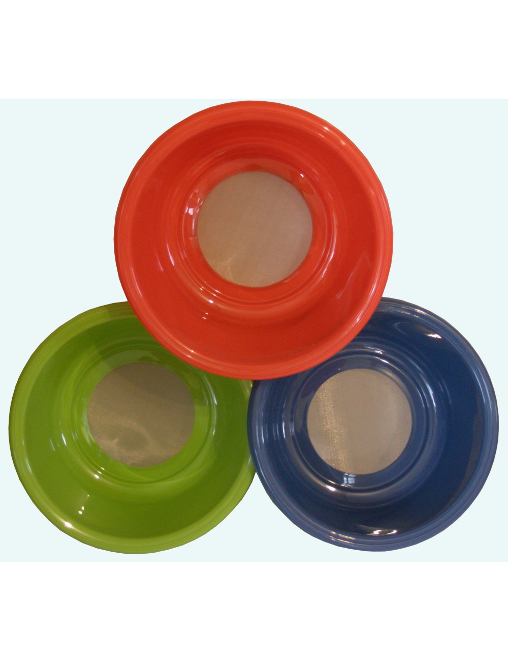 TAMIS PLASTIQUE ROUGE DIAM. 240 H. 95 MAILLE 60