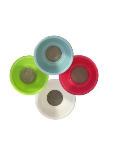 TAMIS PLASTIQUE BLANC DIAM. 160 H. 65 MAILLE 100