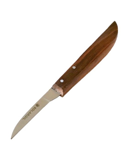 COUTEAU COURBE INVERSE MANCHE BOIS