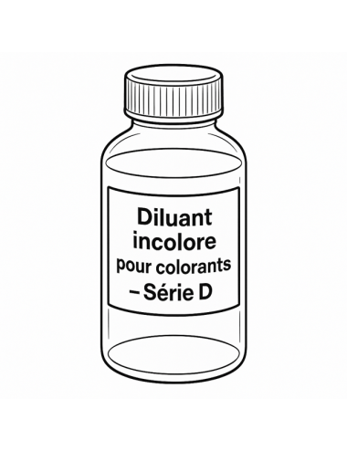 DILUANT TRANSPARENT / INCOLORE - pour la série "D" D58