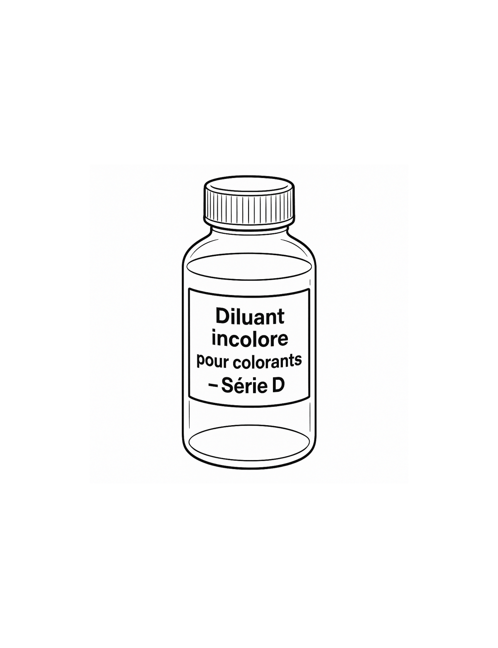 DILUANT TRANSPARENT / INCOLORE - pour la série "D" D58