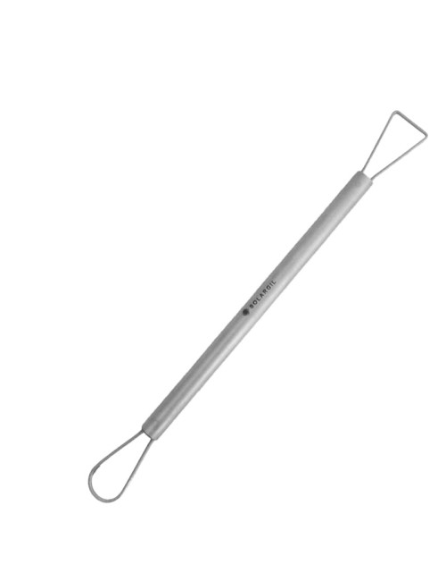MIRETTE DOUBLE INOX FIL ROND 180 MM