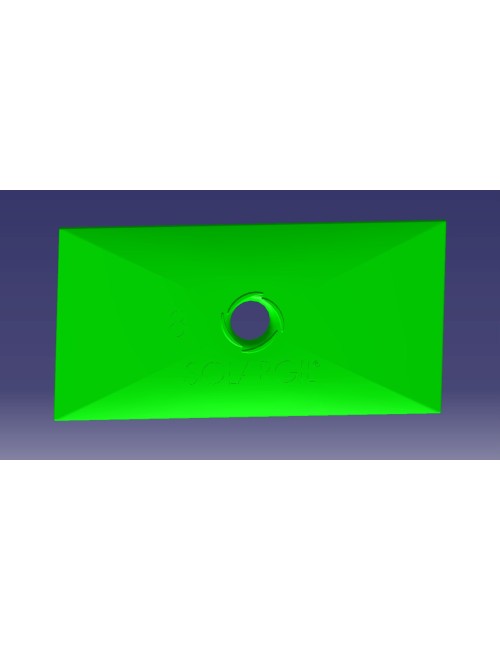 SPATULA RECTANGULAIRE 100*49 MM SPA-8
