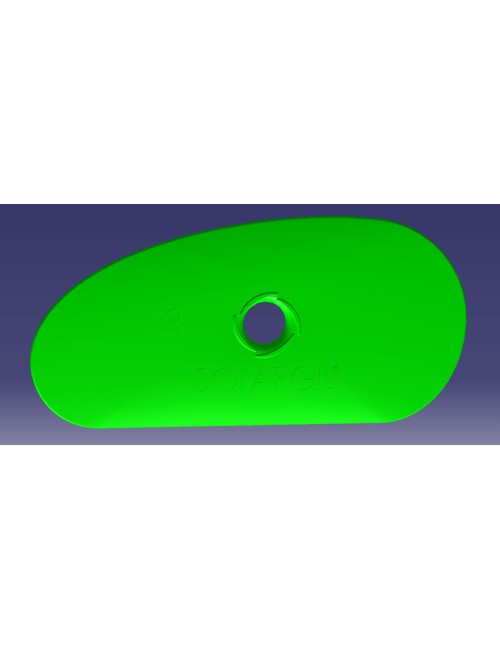 SPATULA DEMI-OVALE 105*50 MM SPA-3