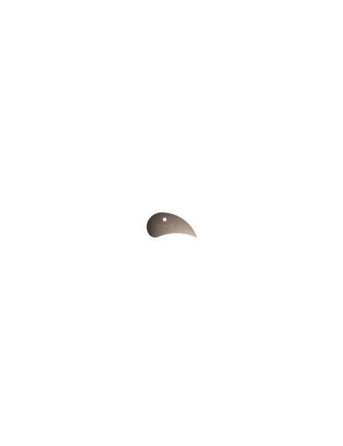 ESTEQUE INOX GOUTTE D EAU RIGIDE 69 x 36 MM