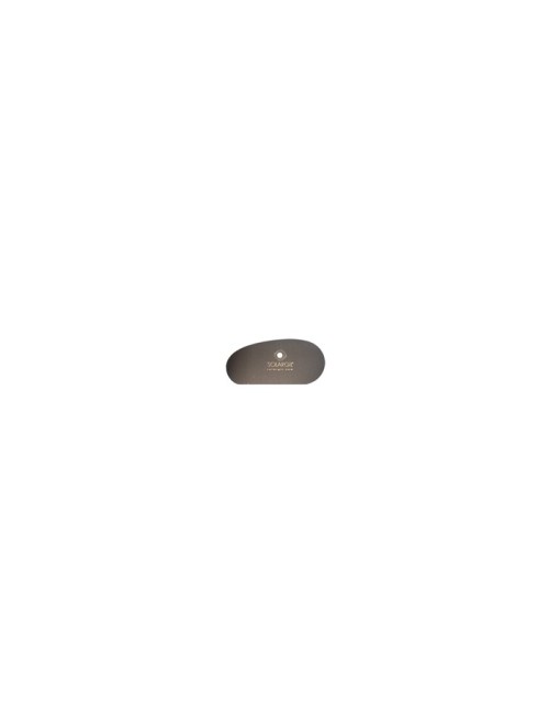 ESTEQUE INOX DEMI-OVALE RIGIDE 90 x 45 MM
