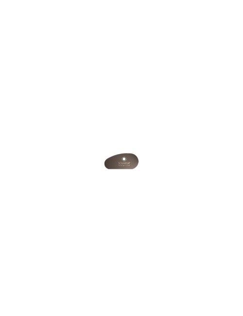 ESTEQUE INOX DEMI-OVALE SOUPLE 70 x 35 MM