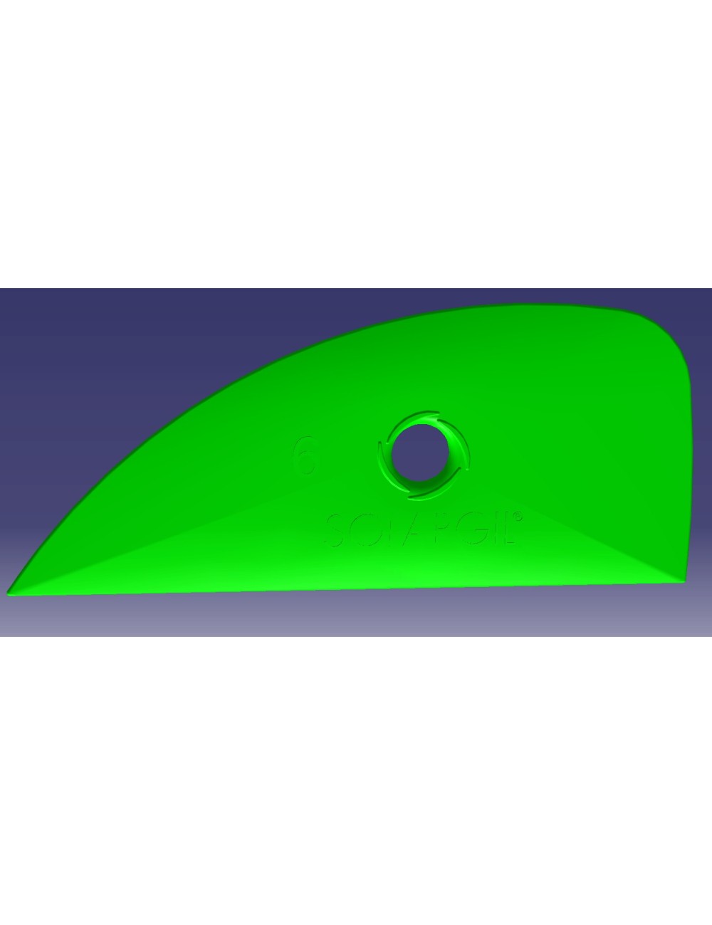 SPATULA DEMI-LUNE 118*50 MM SPA-6