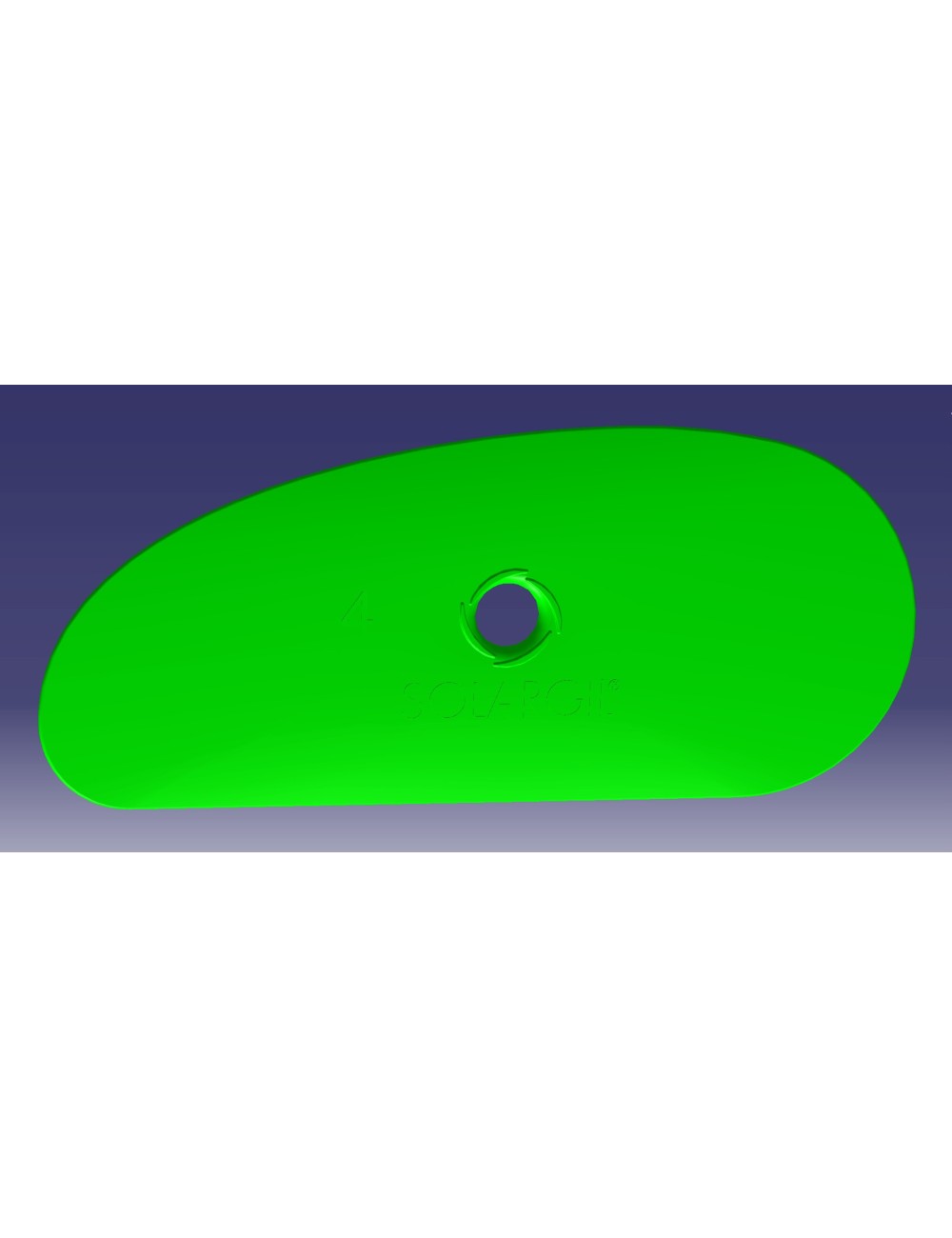 SPATULA DEMI-OVALE 140*60 MM SPA-4