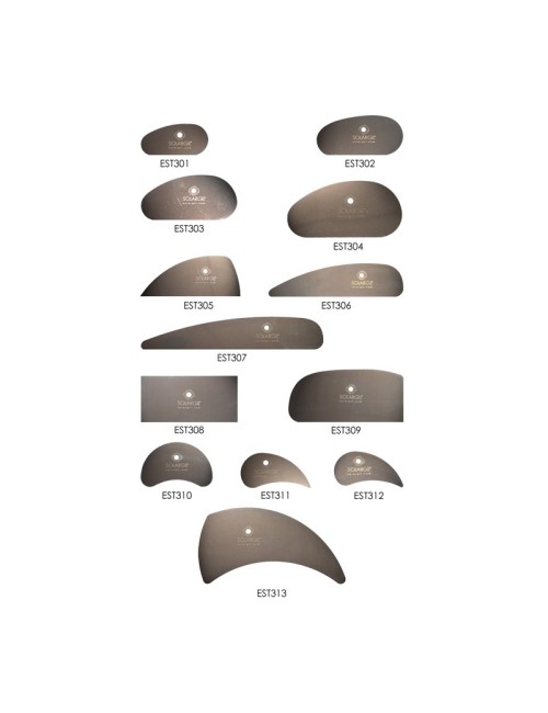 ESTEQUE INOX DEMI-LUNE SOUPLE 120 x 50 MM
