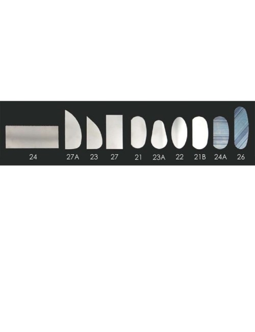 ESTEQUE METAL RECTANGULAIRE DENTELEE RIGIDE 