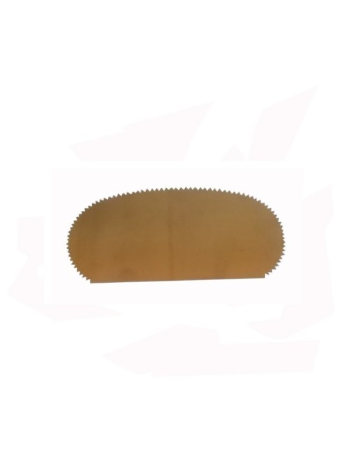ESTEQUE METAL  DEMI-OVALE SOUPLE CRANTEE