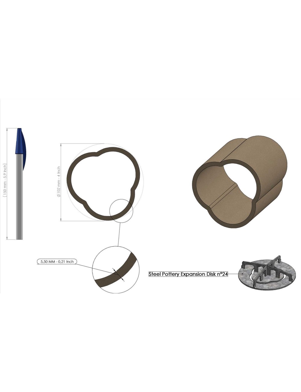 PROFIL EXPANSION CREUX 24 SP95