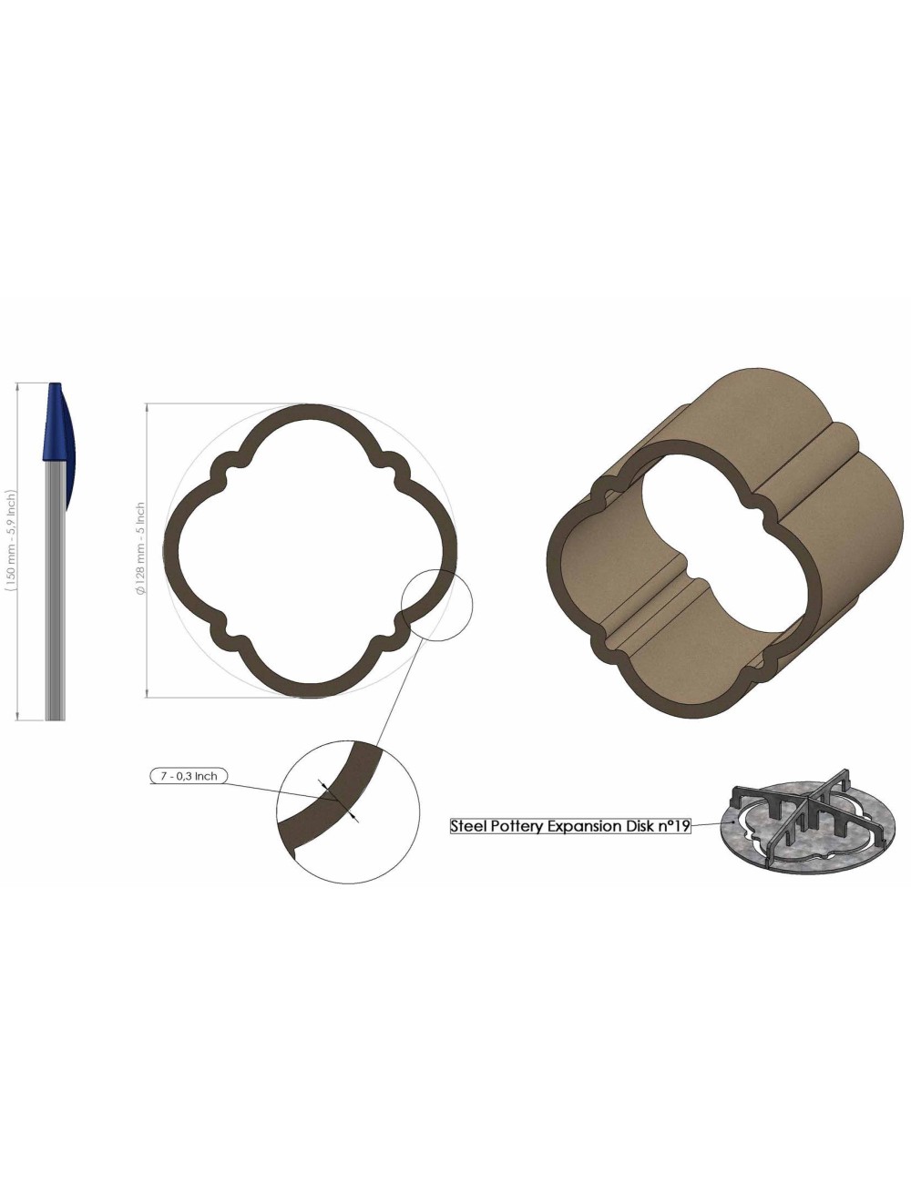 PROFIL EXPANSION CREUX 19 SP95