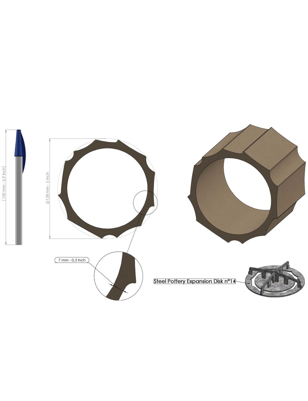 PROFIL EXPANSION CREUX 14 SP95