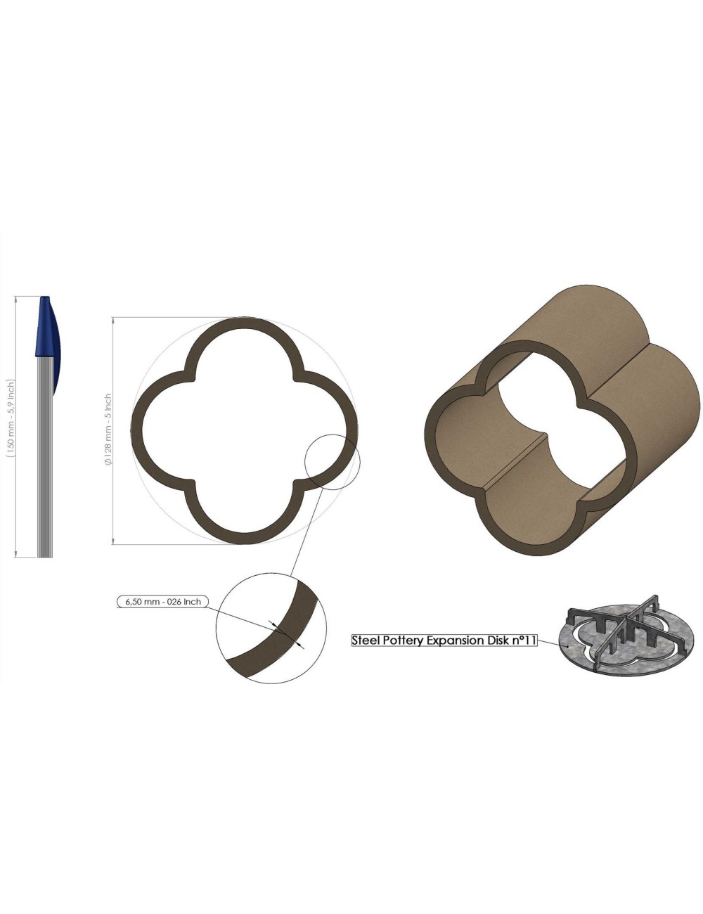 PROFIL EXPANSION CREUX 11 SP95