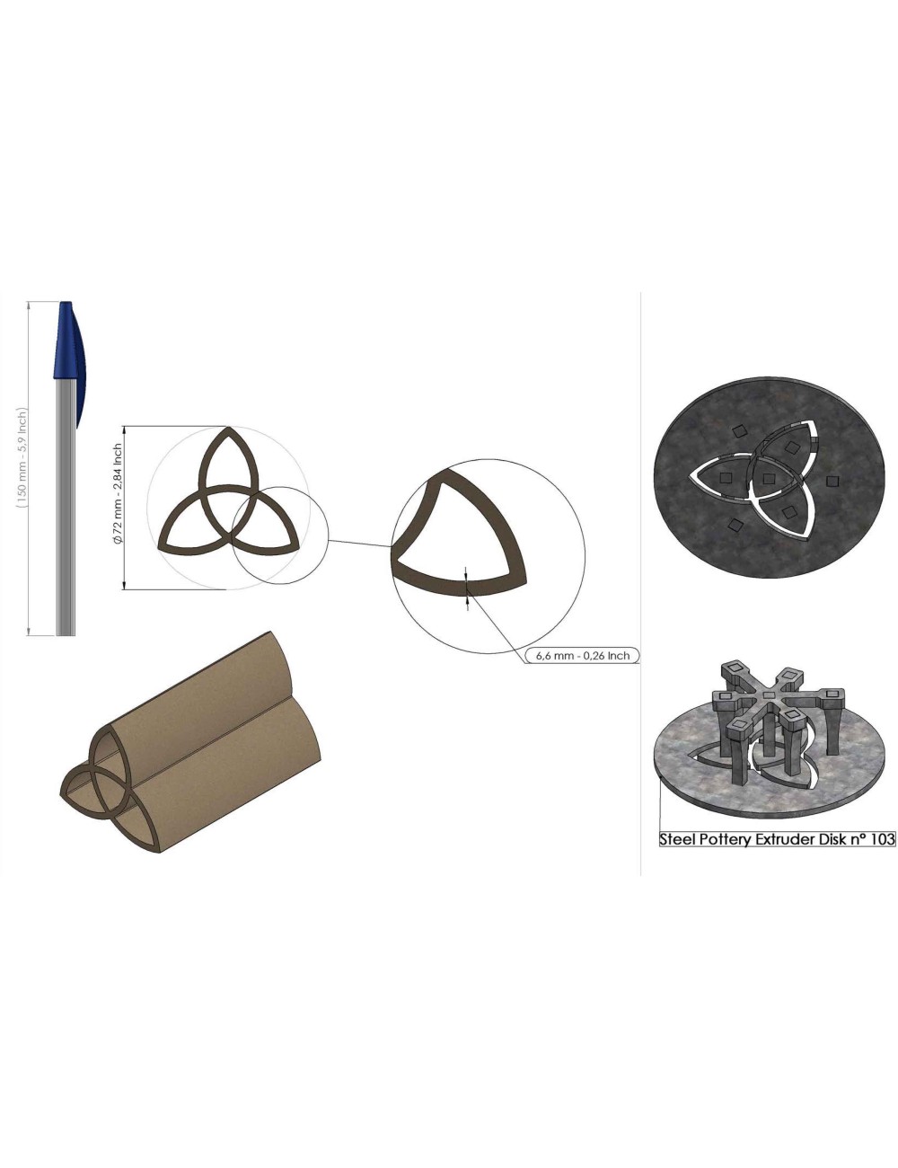 PROFIL CREUX 103 SP95