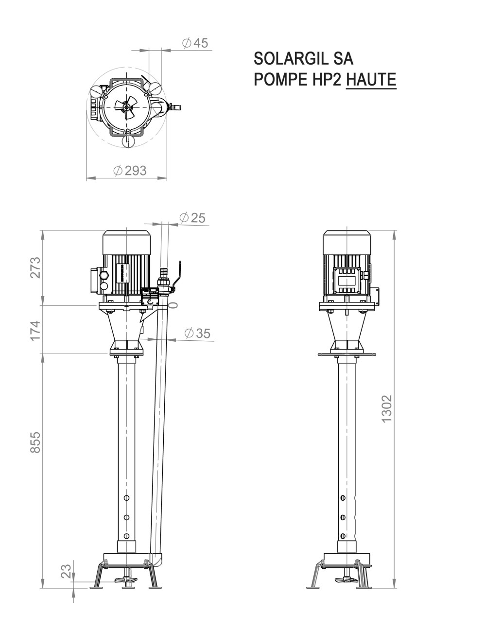 POMPE VERTICALES EN INOX 2.2 KW - BVG 2.2