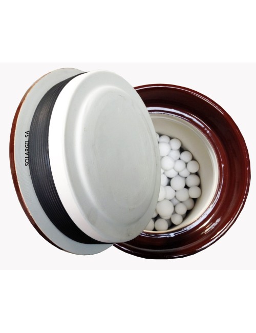 JARRE ALUMINE 5 L AVEC BILLES DIM EXT Ø 240 * H 350 MM - MGSR050.0