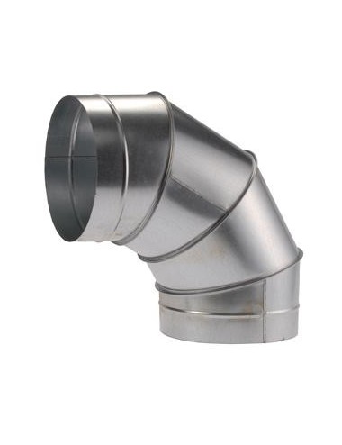 COUDE ACIER GALVANISE A 90°C POUR CABINE CPP