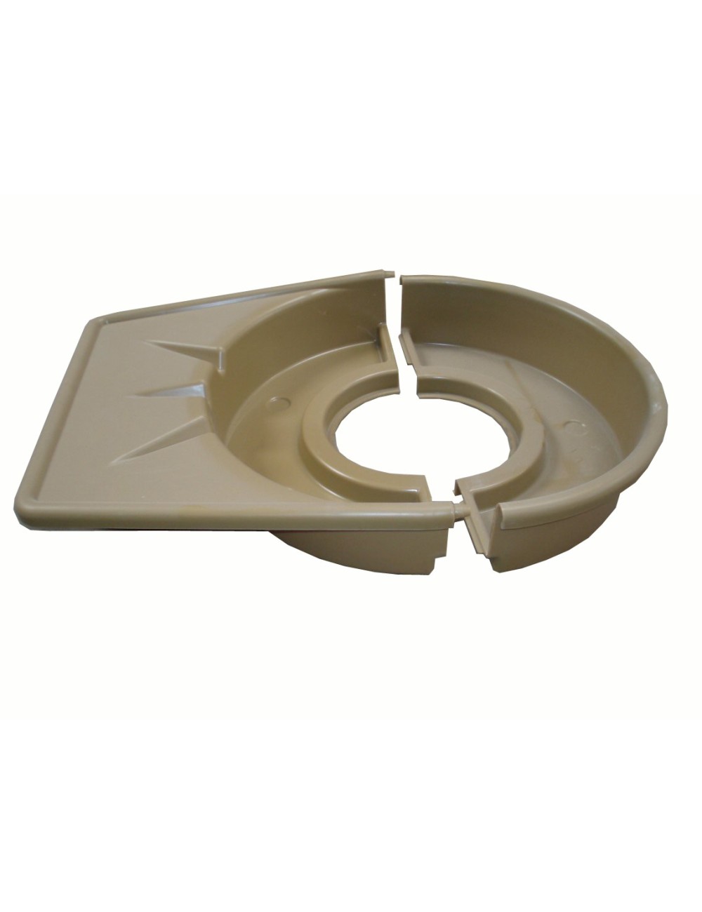 COLLECTEUR PLASTIQUE EN 2 PARTIES + CLIPS POUR TOUR PW