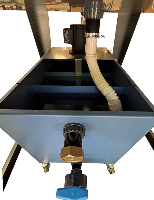 CABINE D'EMAILLAGE INOX RIDEAU D'EAU MODELE ECONOMIQUE RS5205