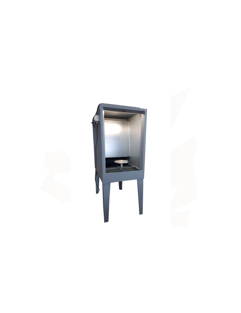 CABINE D'EMAILLAGE CPA5-INOX RIDEAU D'EAU AVEC BAC INCORPORE