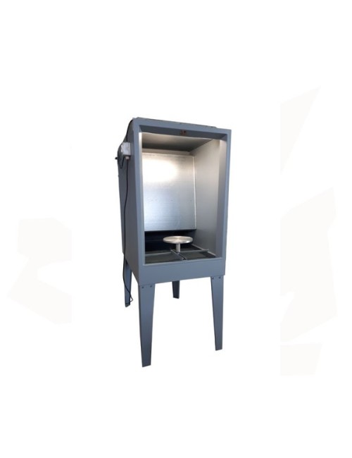 CABINE D'EMAILLAGE CPA5-INOX RIDEAU D'EAU AVEC BAC INCORPORE