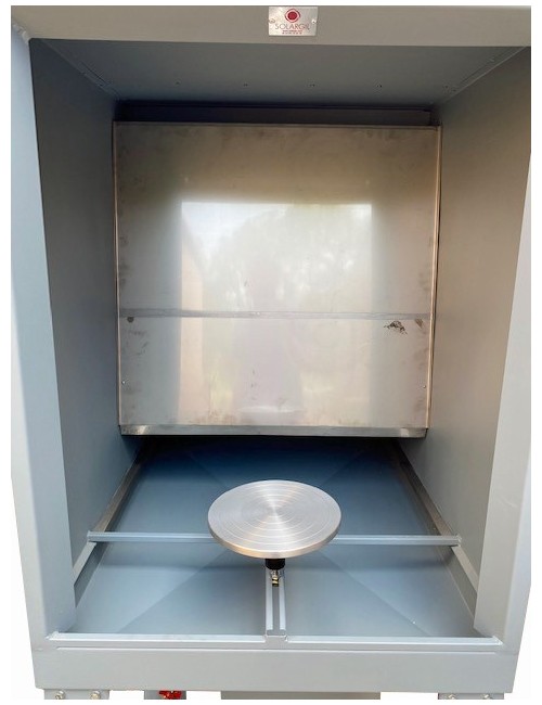 CABINE D'EMAILLAGE CPA2-INOX RECYCLE  RIDEAU D'EAU SS SORTIE EXT