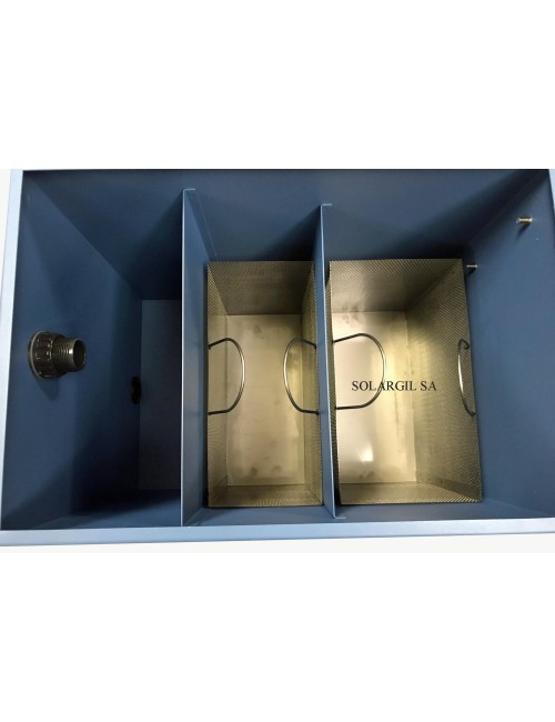 BAC DE DECANTATION INOX AVEC 2 PANIERS FILTRATION