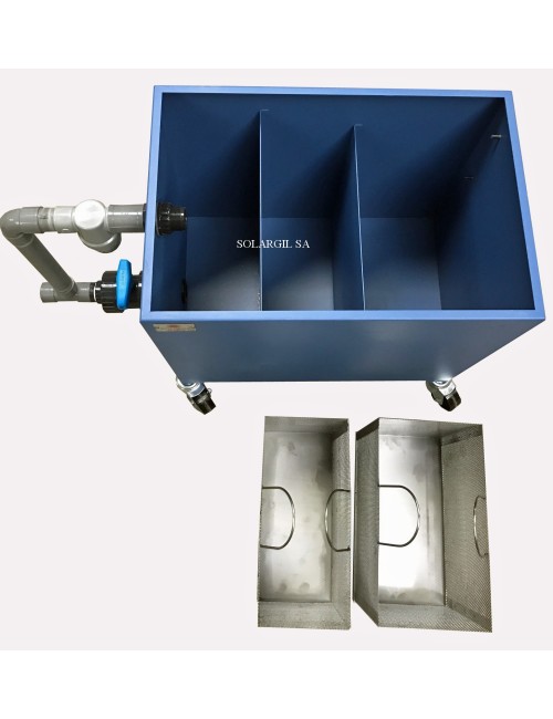 BAC DE DECANTATION INOX AVEC 2 PANIERS FILTRATION