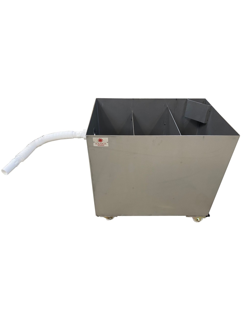 BAC DE DECANTATION INOX SUR ROULETTES 100 L