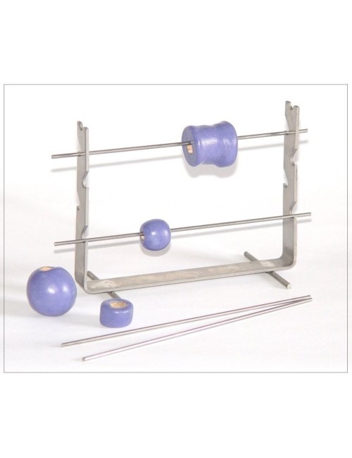 SUPPORT DE PERLE SIMPLE 3 BARRES H95 MM 1200°C