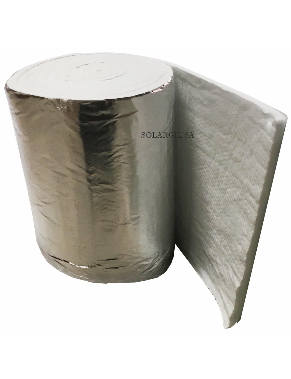 FIBRE EN NAPPE BIO SOLUBLE 1260°C AVEC FILM ALU EP 25 MM