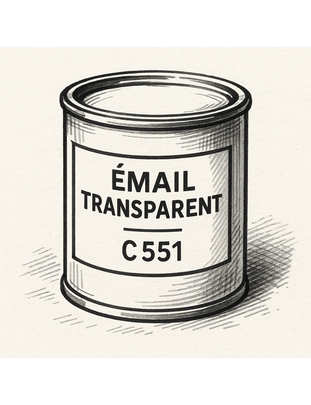 ÉMAIL FAÏENCE TRANSPARENT INCOLORE BRILLANT C551