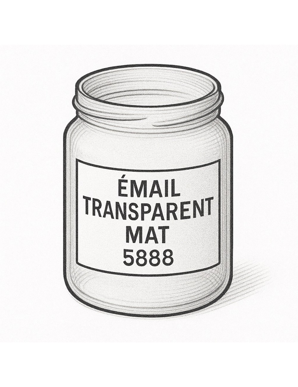 ÉMAIL FAÏENCE TRANSPARENT INCOLORE MAT 5888