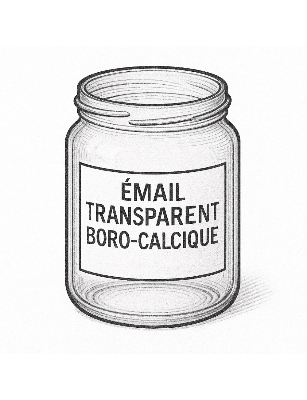 ÉMAIL INCOLORE FAÏENCE BORE-CALCIQUE PR1000/N (FR8)