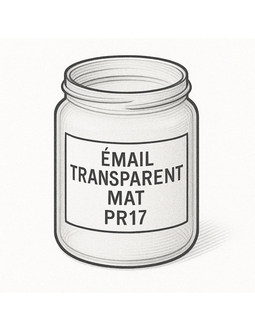 ÉMAIL FAÏENCE SANS PLOMB TRANSPARENT MAT INCOLORE PR17
