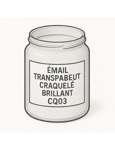 ÉMAIL FAÏENCE & RAKU CRAQUELÉ INCOLORE CQ03 (FR7)