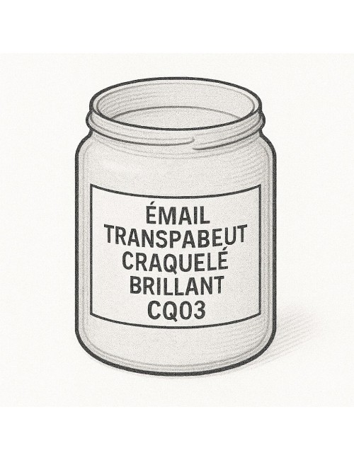 ÉMAIL FAÏENCE & RAKU CRAQUELÉ INCOLORE CQ03 (FR7)